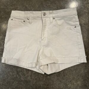J. CREW | White Jean High Waisted Shorts